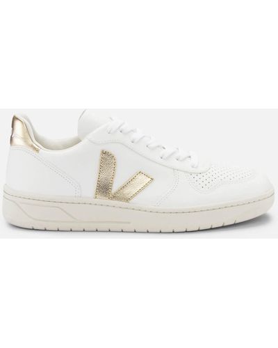 Veja V-10 Lace-up Sneakers - White