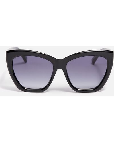 Le Specs Vamos Oversized Tritan Sunglasses - Blue