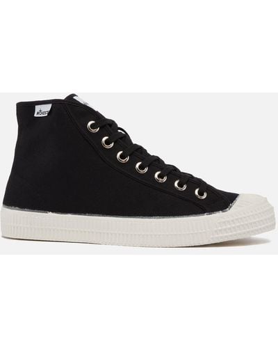 Novesta Star Dribble Canvas High Top Trainers - Black