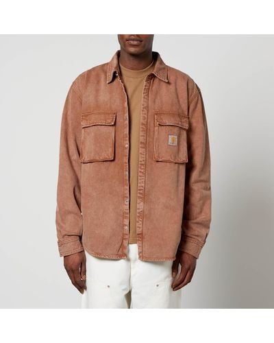 Carhartt WIP Monterey Cotton-twill Shirt Jacket - Brown