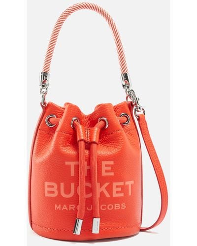 Marc Jacobs The Mini Bucket Bag Leather - Orange