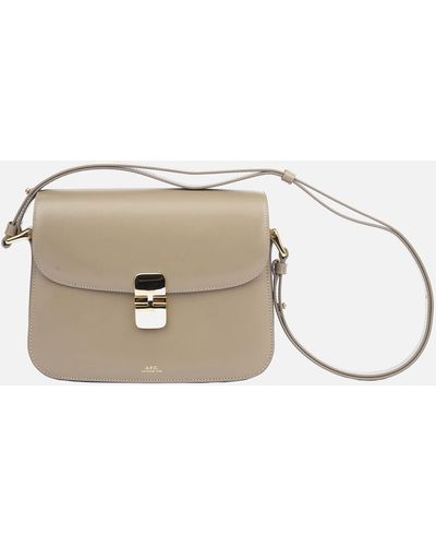 A.P.C. Grace Small Leather Cross-body Bag - Natural