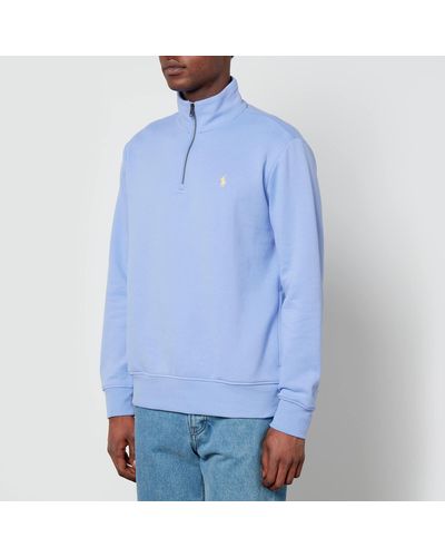 Polo Ralph Lauren Colorblock Half Zip Sweatshirt in Green for Men | Lyst