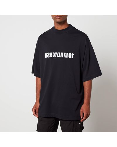 1017 ALYX 9SM Graphic Full Logo Cotton-jersey T-shirt - Black