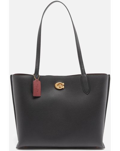 COACH Wilow Faux-leather Tote Bag - Black