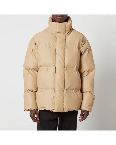 Rains Bator Quilted Shell Puffer Jacket - Natural