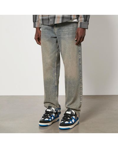 Represent R2 Stretch-denim Straight-leg Jeans - Grey