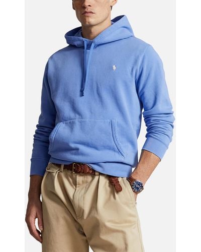 Polo Ralph Lauren Loopback Terry Cotton-jersey Hoodie - Blue