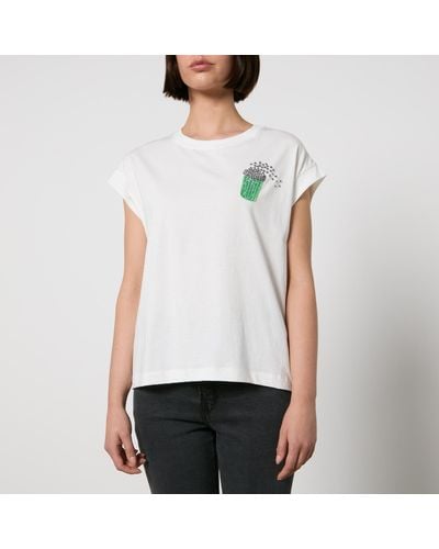 ESSENTIEL ANTWERP JUNGALA FROG EMBROIDERED T-SHIRT