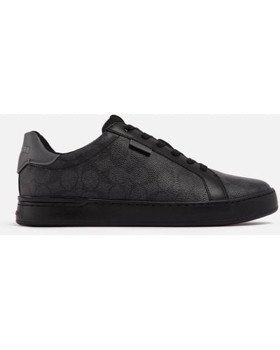COACH Lowline Signature Low Top Sneaker - Black