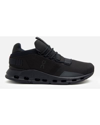 On Shoes Cloudnova Running Trainers - Black
