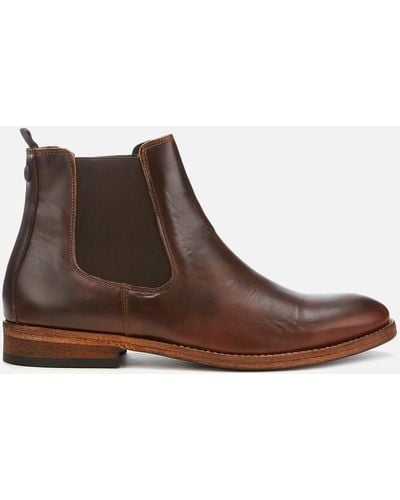 Barbour Bedlington Leather Chelsea Boots - Brown