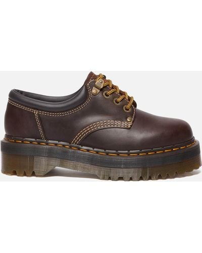 Dr. Martens 8053 Arc Crazy Horse Leather Platform Casual Shoes - Brown