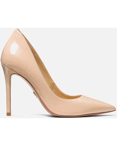 MICHAEL Michael Kors Alina Patent Leather Court Shoes - Natural