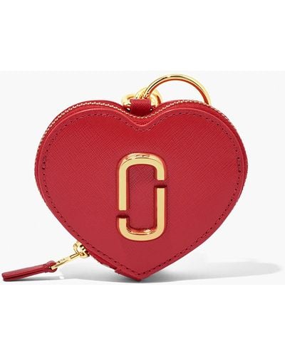 Marc Jacobs The Heart Pouch Leather Bag - Red