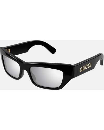 Gucci Acetate Cat-eye Sunglasses - Black