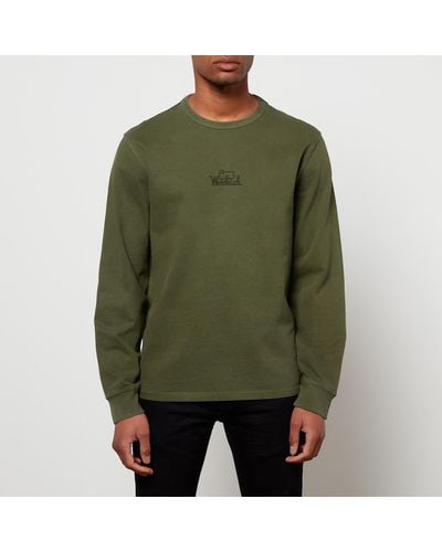 Woolrich Faded Long Sleeve Top - Green