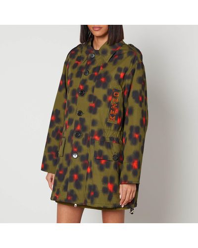 Green KENZO Coats for Women | Lyst