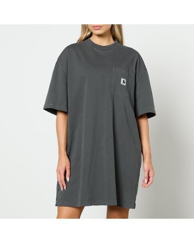 Carhartt Nelson Grand Cotton-jersey T-shirt Dress - Gray