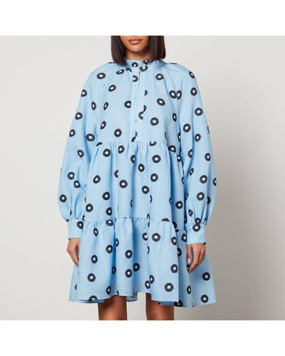 Stine Goya Jasmine Mini Daisy Dress - Blue