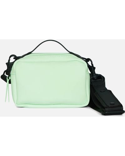 Rains Waterproof Faux Leather Micro Box Bag - Green