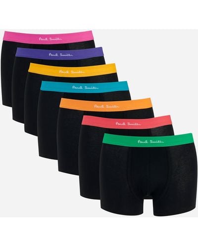 PS by Paul Smith 7-pack Contrast Waistband Trunks - Multicolor