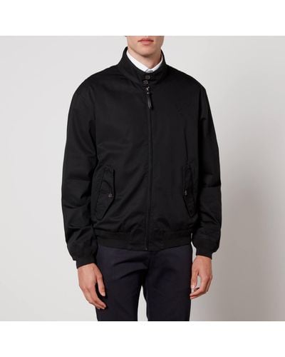 Polo Ralph Lauren Windbreaker Cotton-gabardine Jacket - Black
