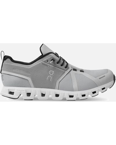 On Shoes Cloud 5 Waterproof Mesh Running Sneakers - Grey