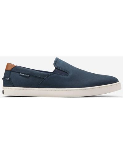 Cole Haan Men's Nantucket Slip-on Deck Shoes - Blue
