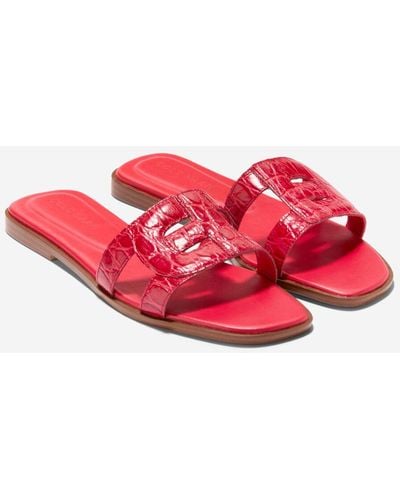 Cole Haan Women's Chrisee Slide Sandals - Red