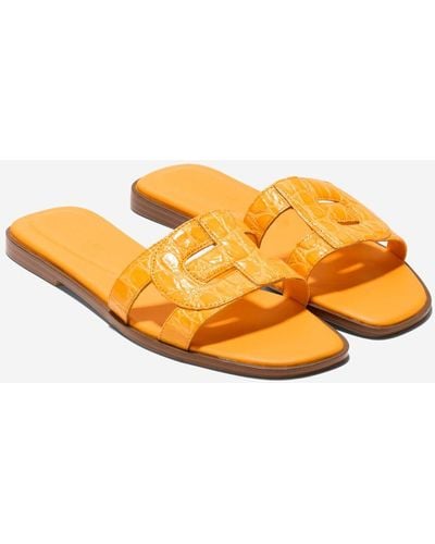 Cole Haan Women's Chrisee Slide Sandals - Orange