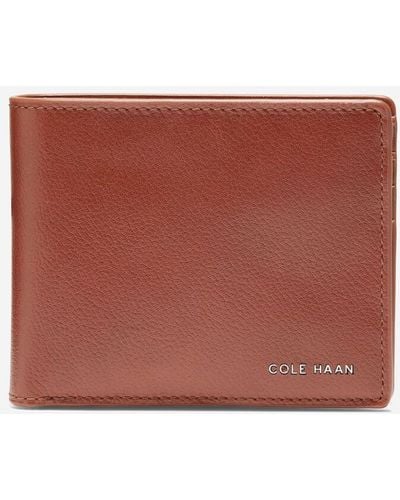 Cole Haan Boxshine Extra Capacity Wallet - Red