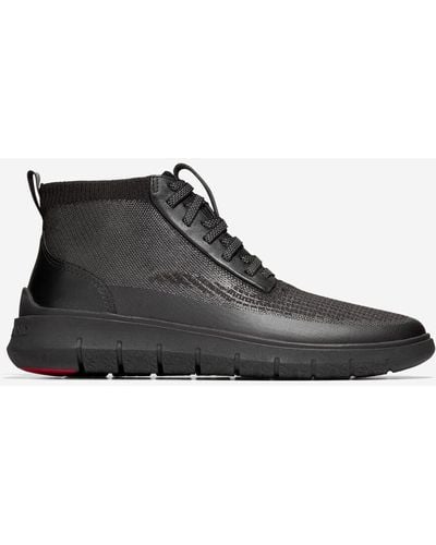 Cole Haan Men's Generation Zerøgrand Water-resistant Stitchlitetm High Top Sneakers - Black