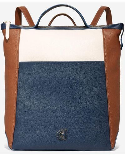 Cole Haan Grand Ambition Convertible Luxe Backpack - Blue