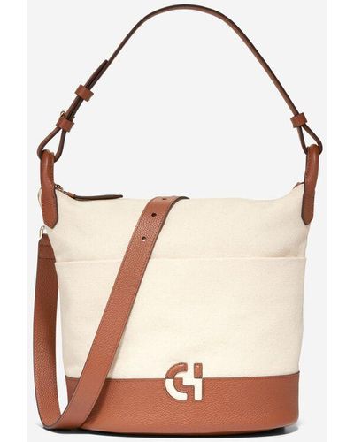 Cole Haan Essential Soft Bucket Bag - White