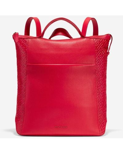 Cole Haan Grand Ambition Convertible Backpack - Red