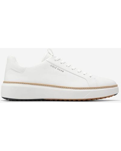 Cole Haan Men's Grandprø Waterproof Topspin Golf Shoes - White