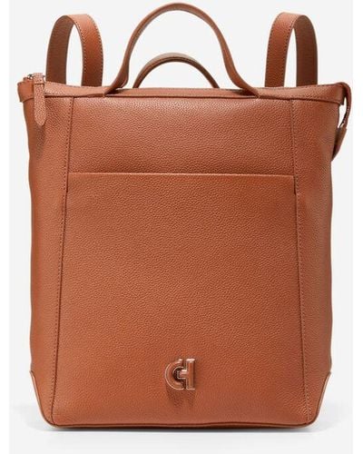 Cole Haan Grand Ambition Small Convertible Luxe Backpack - Brown