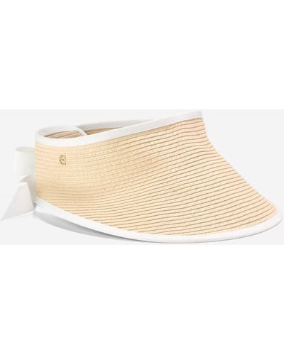 Cole Haan Packable Straw Visor - Natural