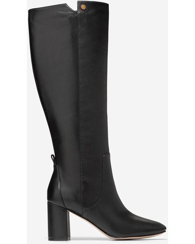 Cole Haan Women's Chrystie Square Toe Tall Boot - Black