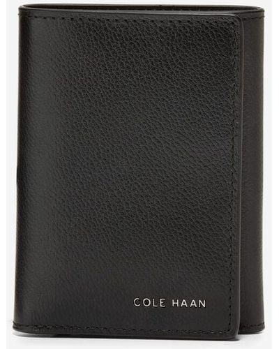 Cole Haan Boxshine Trifold Wallet - Black