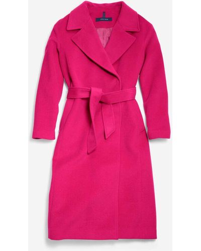 Cole Haan Women's Luxe Wool Oversized Coat - Pink