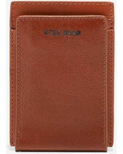 Cole Haan Boxshine Magnetic Wallet - Brown