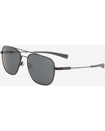 Cole Haan Flexible Navigator Sunglasses - Metallic