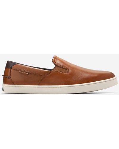 Cole Haan Men's Nantucket Slip-on Deck Shoes - Brown