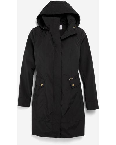 Cole Haan Packable Raincoat - Black