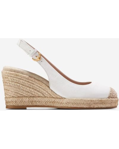 Cole Haan Women's Cloudfeel Espadrille Sling Back Wedges - Natural