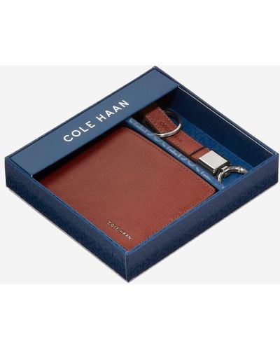 Cole Haan Slimfold With Valet Key Ring - Blue