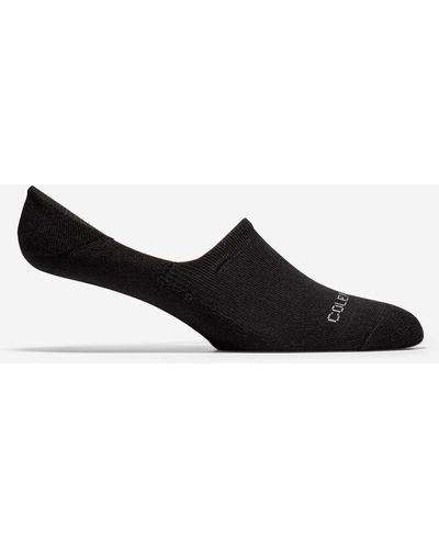 Cole Haan Men's Casual Cushion Sock Liner – 2 Pack - Black