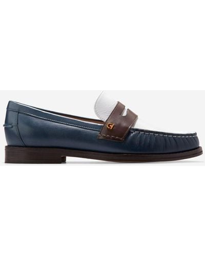 Cole Haan Women's Lux Pinch Penny Loafers - Blue